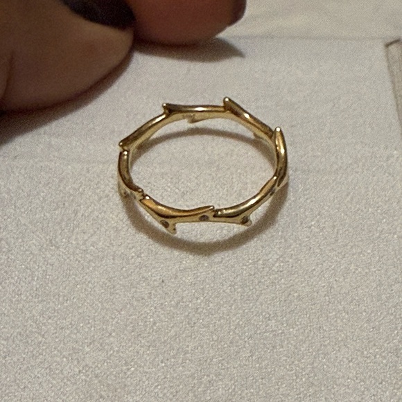 Authentic Dru Crown of Thorns Diamond and 14k Yellow Gold Ring Size 6 - Picture 4 of 4